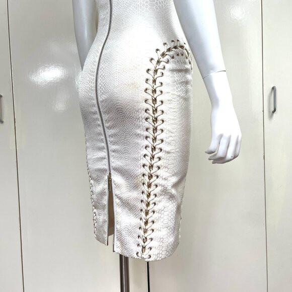 HOUSE OF CB LONDON METAL BRAID UP Jackard DRESS S - Picture 5 of 17